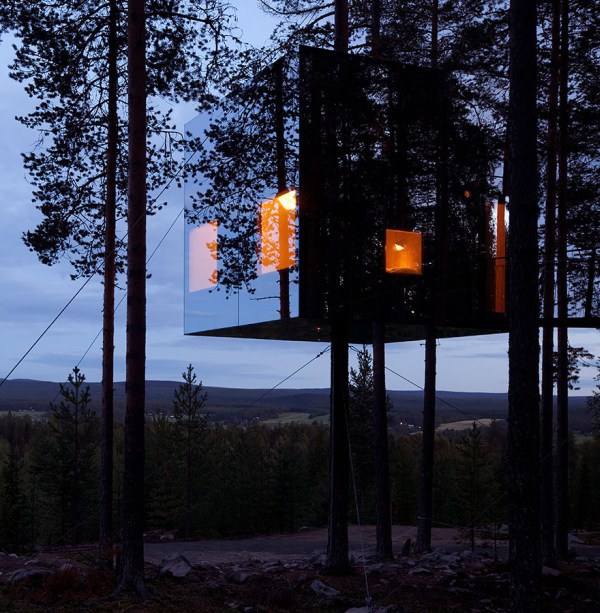 10. Mirrorcube Tree House Hotel In Sweden