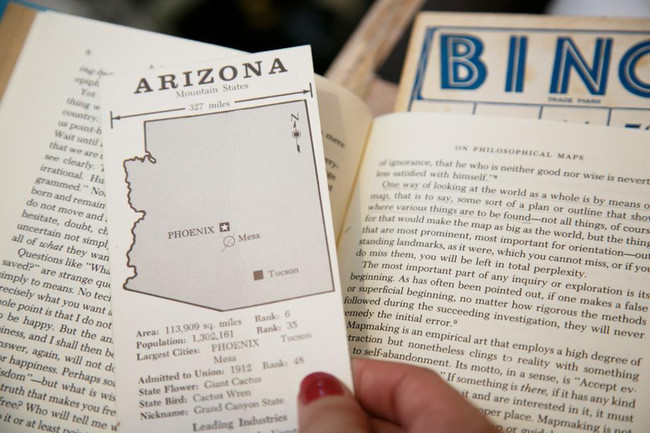 Raamatu vahel oli ka kaart. Linn nimega "Mesa" oli märgistatud X tähega.