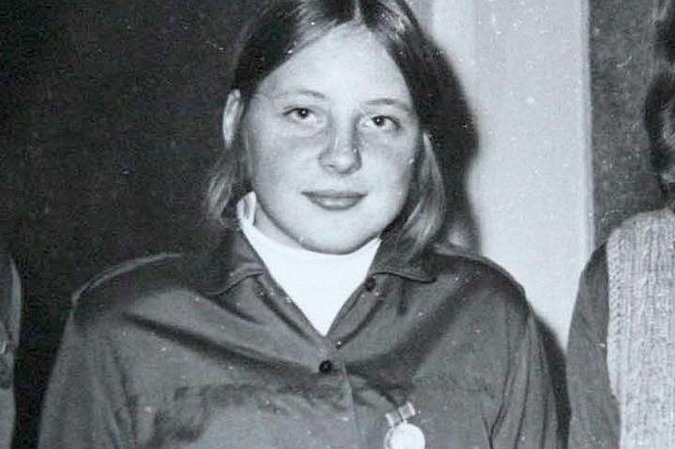 Angela Merkel aastal 1971. Merkel oli siis 17-aastane.