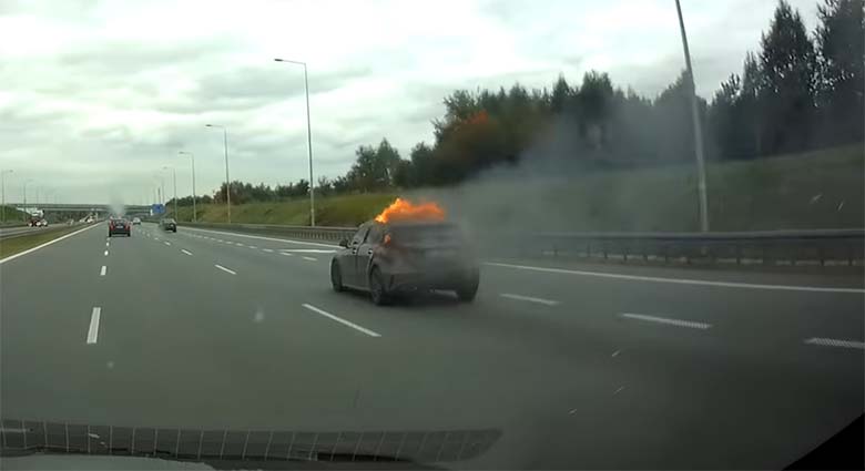 VIDEO: OH ÕUDUST, looduse säästmine võttis inimelu - maanteel süttis auto põlema...