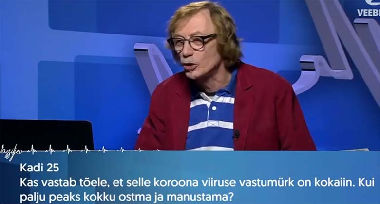 VIDEO: TOHOH – Dr Vassiljev annab teada, kas kokaiin aitab koroonaviiruse vastu