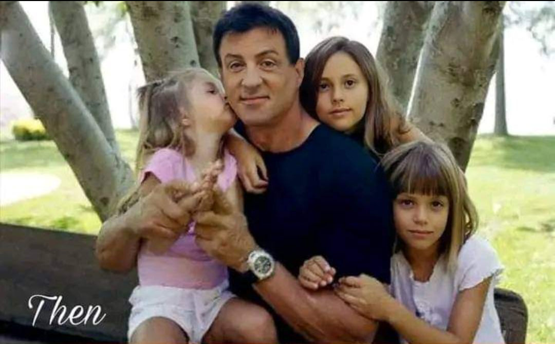 FOTO: ENNE JA NÜÜD - Vaata, millised on Sylvester Stallone tütred nüüd, täiskasvanuna, koos isaga fotol