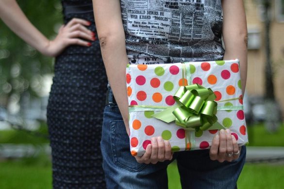 girl, young, person, beautiful, attractive, gift, friendship, happy birthday, surprise, box, bow, ribbon, hand, holiday, emotion, outdoors, woman, summer, people, nature, connectcompetition