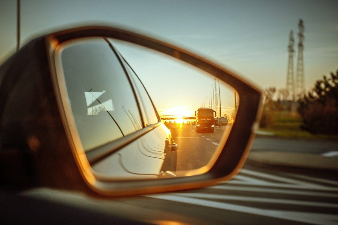 car, travel, transport, the vehicle, the sun, mirror, nature, sun, sky, twilight, poland, west, route, way, the rays, auto, view, highway, car wallpapers, tourism, expedition, horizontal, traffic, on the way, reflection