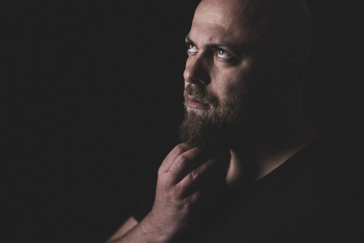 man, portrait, model, beard, bearded man, bald, bald man, profile, male portrait, male model, expression, emotion, facial expression, studio photography, think, thinking, look up, looking up, face, wondering, adult, bored, pose, bald man, bald man, looking up, wondering, wondering, wondering, wondering, wondering, bored, bored, bored, bored, bored