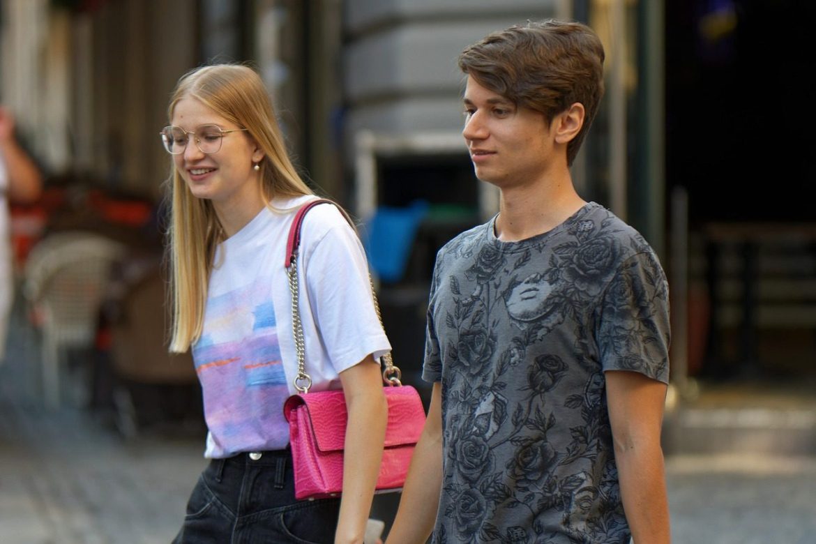 couple, walking, teenager, casual, outdoors, street, urban, friends, couple, teenager, teenager, teenager, teenager, teenager, street, friends, friends